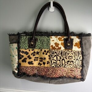 Patchwork Tote Bag - Multicolor